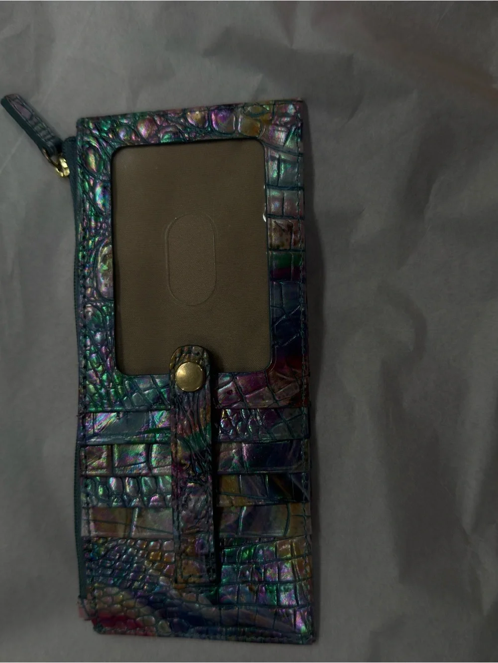 Brahmin Iridescent Multicolor Backpack with Matching Wallet